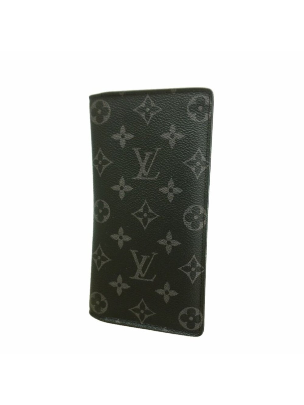Louis Vuitton Wallet Monogram Eclipse Portefeuille Brazza Black